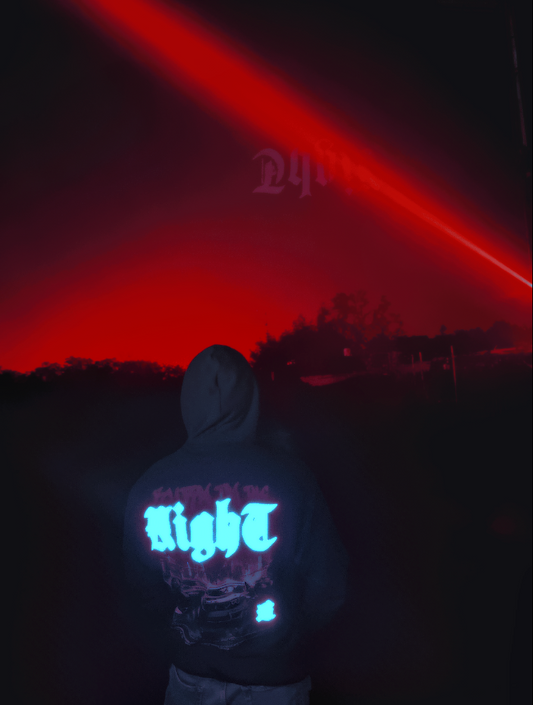 SUDADERA OVERSIDE- Burn in the night