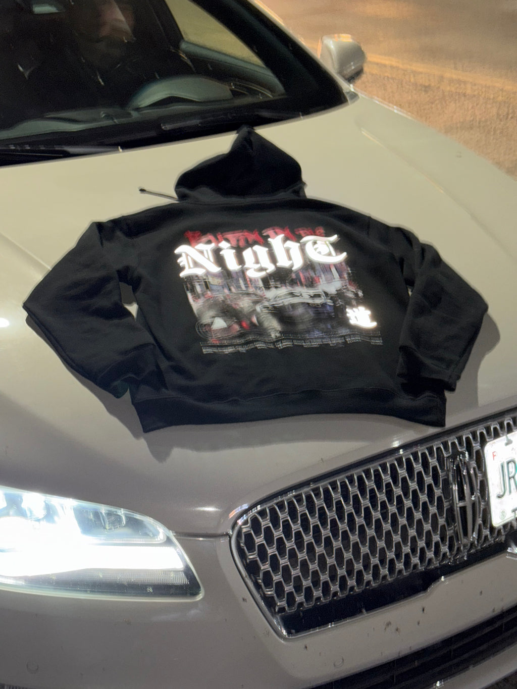 SUDADERA OVERSIDE- Burn in the night