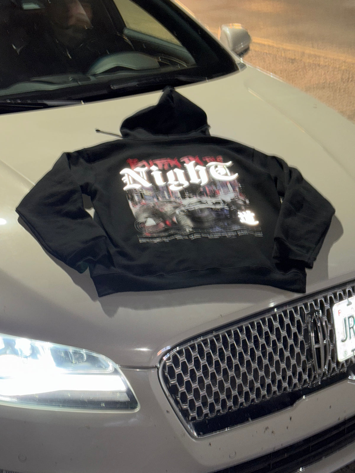 SUDADERA OVERSIDE- Burn in the night